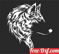 download wolf wall art free ready for cut