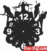download the beatles Wall vinyl Clock free ready for cut