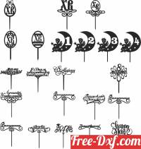 download pack of birthday cakestake free ready for cut