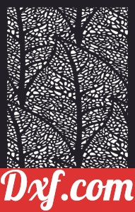 floral pattern wall screen panel with leaves
