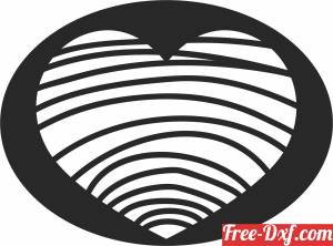download Heart ornament valentines day free ready for cut