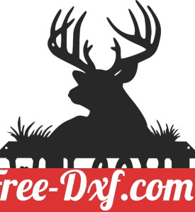 welcome deer sign wall art