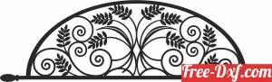 download decorative arched design free ready for cut