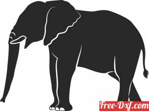 download African Elephant Clipart free ready for cut