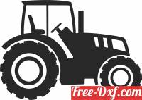 download Tractor silhouette free ready for cut