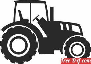 download Tractor silhouette free ready for cut