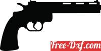 download gun pistol Silhouette free ready for cut