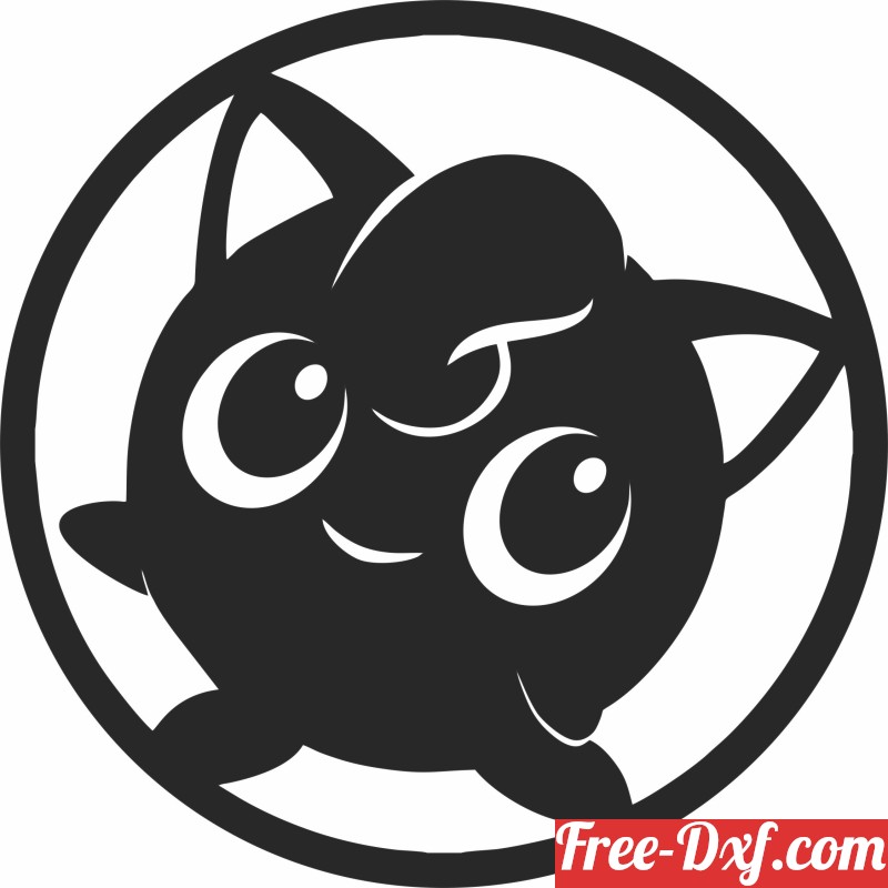 Mew and Jigglypuff SVG & PNG, Pokemon SVG - Cricut cut file