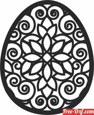 download egg decoration wall decor free ready for cut
