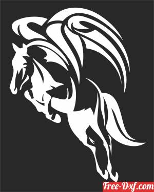 download Pegasus horse clipart free ready for cut