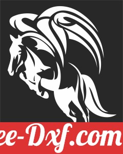 Pegasus horse clipart