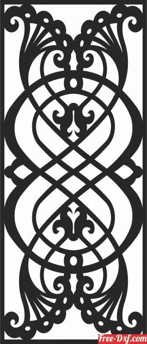 download decorative  SCREEN  pattern   DOOR   Wall screen free ready for cut