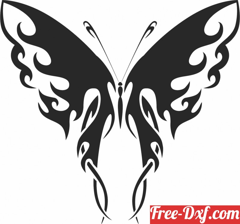 Download Butterfly arts M5bex High quality free Dxf files, Svg, C