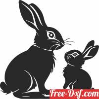 download Bunnies Clipart free ready for cut