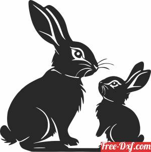 download Bunnies Clipart free ready for cut