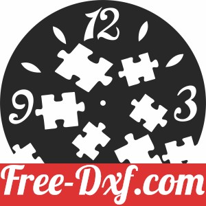puzzle wall clock