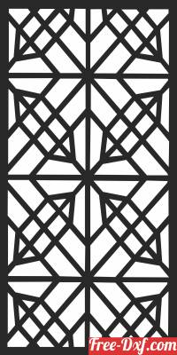 download DECORATIVE  PATTERN  Door free ready for cut