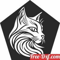 download cat face silhouette free ready for cut