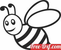 download Bee wall decor free ready for cut