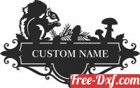 download squirrel address sign free ready for cut