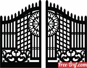 download decorative gate panel wall separator door pattern free ready for cut