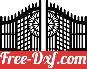 decorative gate panel wall separator door pattern