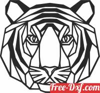 download tiger wall art free ready for cut