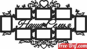 download love pictures holder wall decor free ready for cut