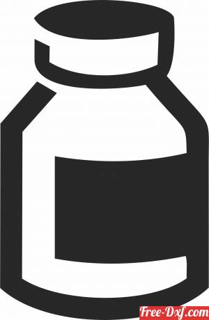 download Medicine Bottle Medical Symbol cliparts free ready for cut