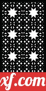 Decorative wall screen panels pattern door