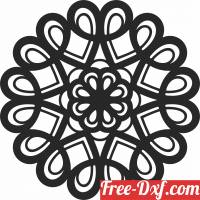 download mandala Decorative pattern free ready for cut
