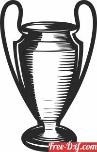 download champions league Trophy clipart free ready for cut