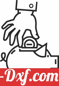 Piggy bank money pig clipart