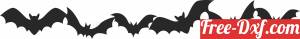 download Halloween bats clipart free ready for cut