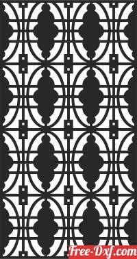 download DECORATIVE   Screen door Wall free ready for cut