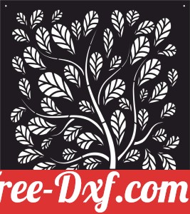 decorative tree panel screen pattern partition