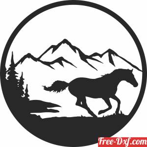 download Horse Scene clipart free ready for cut