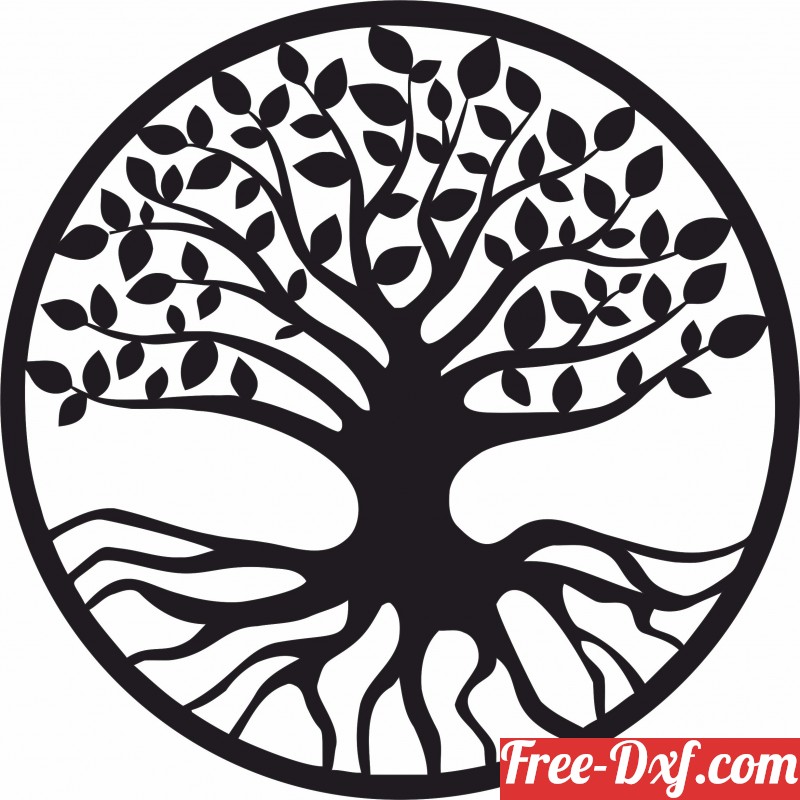 CNC Art DXF Files Tree Of Life