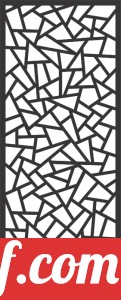 decorative panel wall separator door pattern