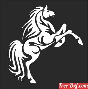 download horse wall art free ready for cut