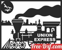download steam train union express free ready for cut