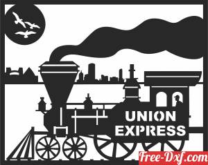 download steam train union express free ready for cut
