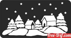 download christmas snowing sign free ready for cut