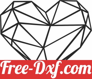 Geometric Polygon heart