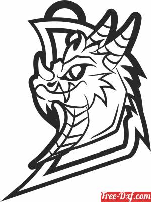 download Dragon head clipart free ready for cut