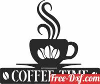 download Coffee time pot wall sign free ready for cut