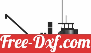 fishing trawler boat silhouette