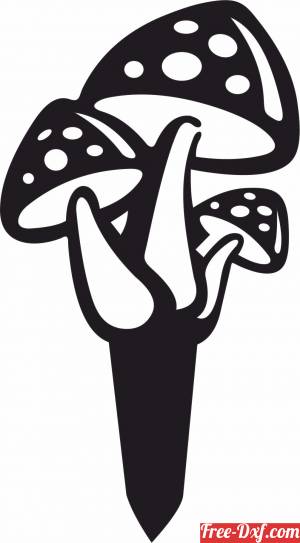download Mushroom Garden Stake free ready for cut
