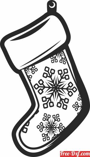 download christmas sock clipart free ready for cut