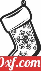 christmas sock clipart